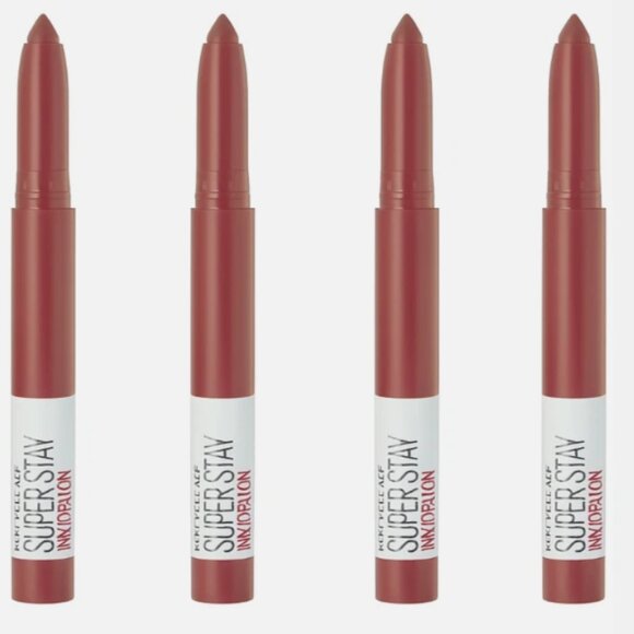 Maybelline SuperStay Ink Crayon Lip Crayon  20 Enjoy your View Pack of 4 - Picture 1 of 2